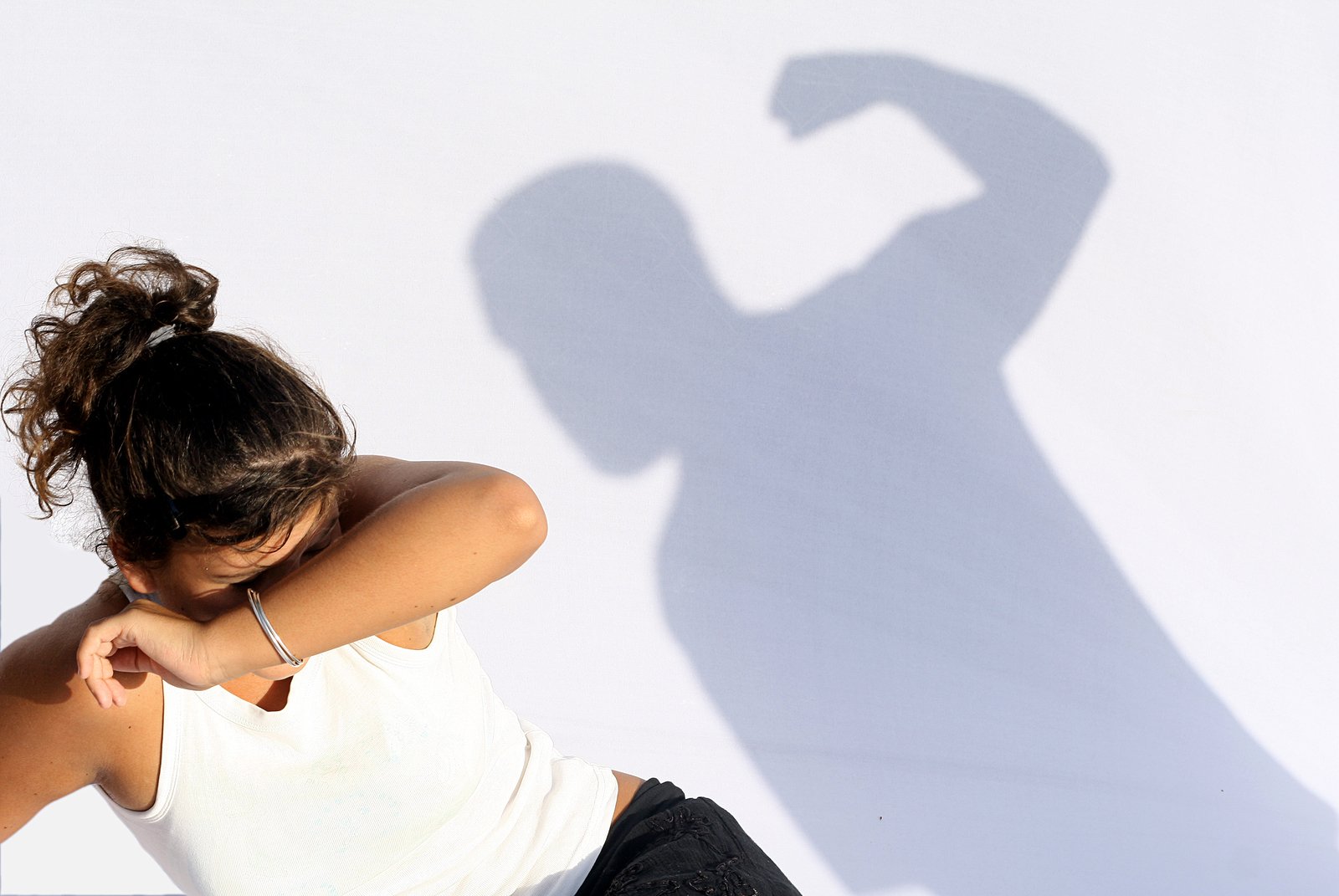 woman facing domestic violence